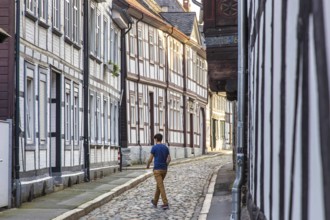 Old town Goslar, half-timbered houses, 06.08.2014., Goslar, Lower Saxony, Germany, Europe