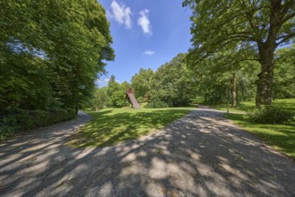 Paths in Bochum City Park, Ruhr area, independent city, North Rhine-Westphalia, Germany, Europe