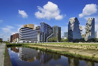 Skyline with office buildings NautaDutilh, Symphony, towers, Symphony torens, ABN AMRO Bank, The