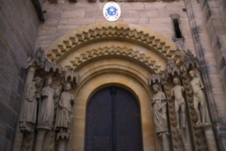 Zigzag band in the Adam's Portal, Bamberg Cathedral of St Peter and St George, Bamberg, Upper