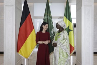 Annalena Bärbock (Alliance 90/The Greens), Federal Foreign Minister, recorded during a meeting with