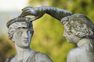 Sculpture of the charming nymphs, Natural History Museum Stuttgart, Rosenstein Castle, Rosenstein