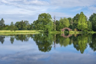 The High Bridge in Wörlitz Park, Garden Kingdom of Dessau-Wörlitz, Wörlitz, Saxony-Anhalt Germany