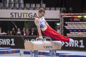 EnBW DTB-Pokal Stuttgart 2025, Mixed Cup***Nils Dunkel Germany on pommel horse