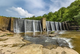 A. Miller dam on the Little River at Desoto State park near Mentone, Alabama, USA, North America