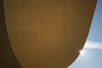 Roof construction, Oodi Central Library and Cultural Centre, design by ALA Architects, Helsinki,