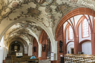 Interior view, Church of St Gangolf, Trier, Rhineland-Palatinate, Germany, Europe