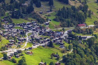 Mountain village of Ayer, Val d'Anniviers, Valais Alps, Canton Valais, Switzerland, Europe