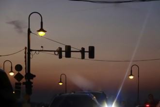Rush hour traffic in the evening, Germany, Europe