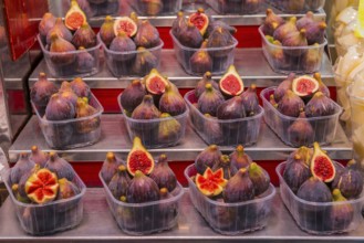 Figs at the Mercato Boquiera in Barcelona, Spain, Europe