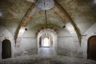 Interior view, Castel Sant'Angelo, Romanesque Chapel of St. Michael, Augustinian Canons' Monastery,