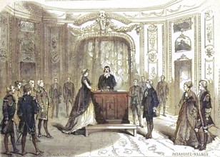 Theatre scene from La Czarine, Mazurka Russe by Louis Ganne, 1869, France, Historic, digitally