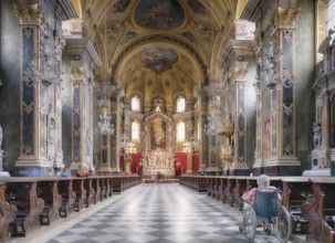 Interior, Cathedral of the Assumption of the Blessed Virgin Mary and St. Cassian, Bressanone