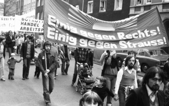 DGB May Day demonstration on 01.05.1980 in Dortmund, Germany, Europe