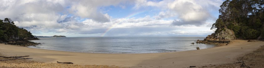 Rainbow, Beach, Kaiteriteri, New Zealand, Oceania