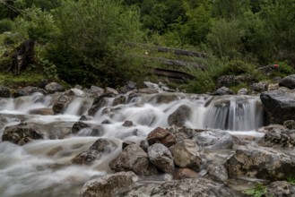 Cascades at the Wilder Kaiser, Scheffau am Wilden Kaiser, Tyrol, Kufstein, Wilder Kaiser, Austria,