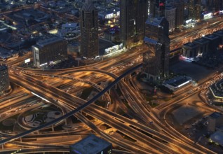 Crossroads in Dubai, United Arab Emirates, Asia