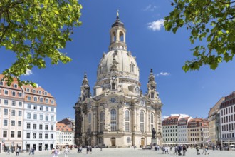 Church of Our Lady on Neumarkt, Dresden, Saxony, Germany, Europe