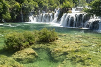 The Skradinski Buk waterfall in Krka National Park, Croatia, Europe
