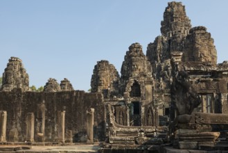 Bayon Temple, Angkor Wat, Angkor, UNESCO World Heritage Site, Siem Reap, Cambodia, Indochina,