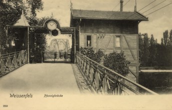 Historical postcard, picture postcard, Weißenfels, Weissenfels an der Saale, Saxony-Anhalt,