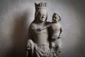 Madonna and Child, Romanesque chancel of St Michael's Church, Michaelsberg, Cleebronn,