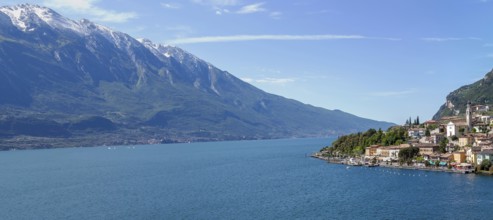 Limone sul Garda on Lake Garda, Garda Mountains, Lombardy, Italy, Europe