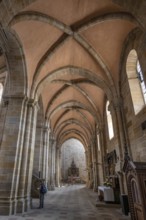 Aisle in Bamberg Cathedral, 1237 re-consecration of the cathedral, Cathedral Square, Bamberg, Upper