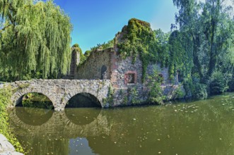 Church ruins of the Holy Sepulchre in Aschaffenburg, Bavaria, Germany, Europe