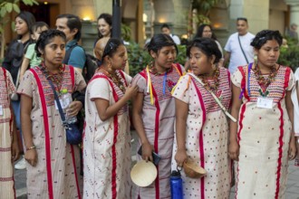 Oaxaca, Mexico, Students from Santa Maria Zacatepec in the Putla District of Oaxaca. They had just