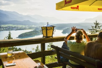 Restaurant Taborhütte on Lake Faak, Carinthia, Austria, Europe
