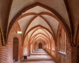 Cloister in Havelberg's St Mary's Cathedral, Brick Gothic, Hanseatic town of Havelberg,