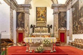 Altar of the Church of St Simeon in Zadar, Croatia, Europe