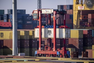 Container terminal in the seaport of Bremerhaven, Eurogate Container Terminal with almost 50
