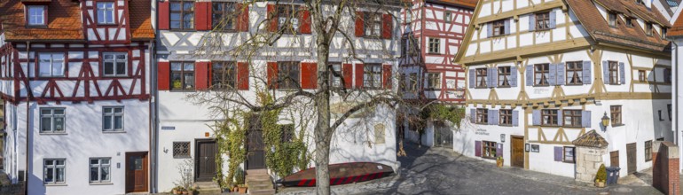 Gaststuben in the Shipmen's Guild House, Fishermen's Quarter, Ulm, Swabia, Baden-Württemberg,