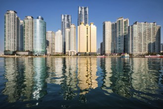 BUSAN, SOUTH KOREA, APRIL 13, 2017: Marine city expensive and prestigious residential area