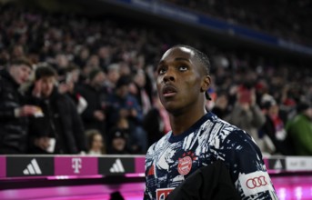 Mathys Tel FC Bayern München FCB (39) Portrait, Allianz Arena, Munich, Bavaria, Germany, Europe