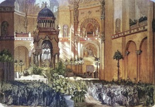 Inauguration of the Saint Augustin Church in 1871, The parish church of St-Augustin in Paris is