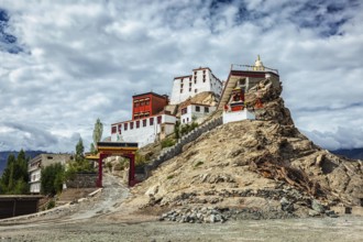 Thiksey gompa (Tibetan Buddhist monastery) . Ladakh, India, Asia
