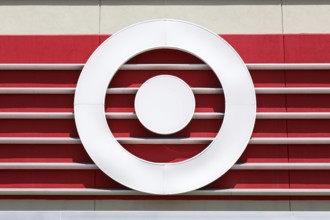 Target logo at a branch of the discount supermarket shop in Grapevine, USA, North America