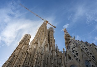 Sagrada Familia by Antoni Gaudi, Barcelona, Catalonia, Spain, Europe