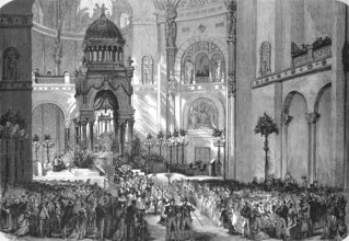 Inauguration of the Saint Augustin Church in 1871, The parish church of St-Augustin in Paris is