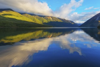 View of Lake Rotoiti, Nelson Lakes National Park, South Island, New Zealand, Oceania