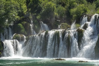 The Skradinski Buk waterfall in Krka National Park, Croatia, Europe