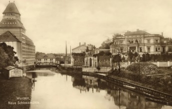 Historical postcard, picture postcard, Wurzen, Saxony, Germany, digitally enhanced reproduction of