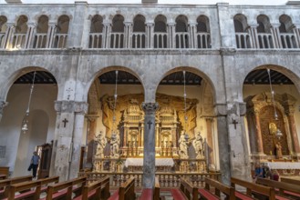 Interior of the Cathedral of St Anastasia in Zadar, Croatia, Europe