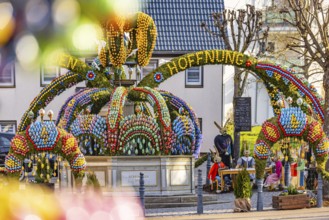 The Easter fountain in Schechingen has around 13, 000 hand-painted eggs. This makes it one of the
