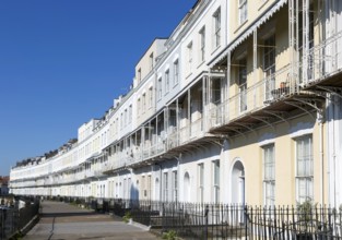 Georgian houses in Royal York Crescent, Clifton, Bristol, England, UK completed 1820 architect