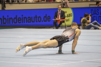 Olympic qualification in apparatus gymnastics in Rüsselsheim Picture: Glenn Trebing on the floor