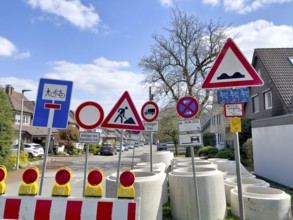 Many road signs popularly called Schilderwald, Germany, Europe